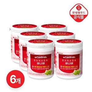 [롯데웰푸드]식후 한 알, 바나바잎 혈당 케어껌 100g X 6개