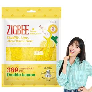 지그비 마이크로 더블라인 치실 레몬민트향 369개입