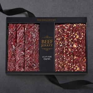 [맛있는날]국내산 소고기 견과육포 혼합세트 640g/일반80g*4팩+견과80g*4팩