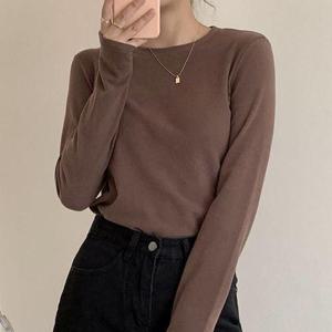 5컬러 소프트터치 심플 라운드넥 티셔츠 가을티셔츠