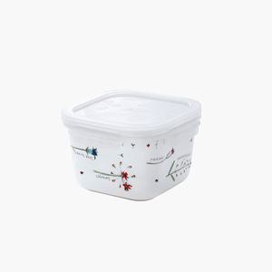 메도우플라워 정사각 밀폐용기 740ml