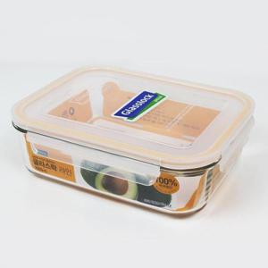 글라스락 직사각 유리 밀폐용기 전자렌지 용기 반찬통 김치 보관 2000ml