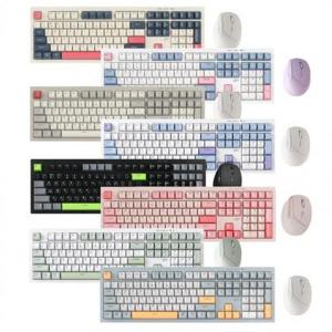 지클릭커 사일런스 M RGB 무선 블루투스 108 키보드 마우스 세트