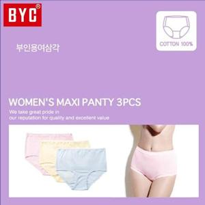 [BYC] [BYC] [BYC] 여성 부인용 3매입 삼각팬티 DOLT7531