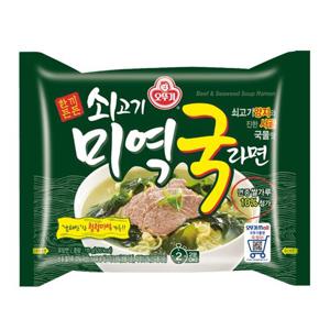 [오뚜기] 쇠고기 미역국라면 16개입