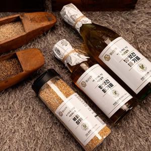 명절 선물용 설날 추석 선물세트 알뜰 3호세트 (참기름 350ml+들기름 350ml)