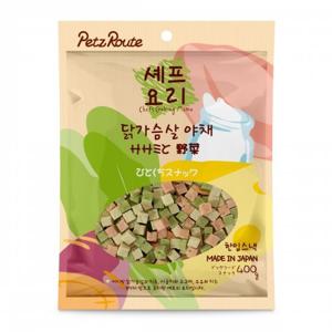 펫츠루트 강아지 부드러운 간식 셰프요리 닭가슴살 야채 400g