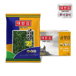 대천김 유기농 오일 곱창김 25g  x 7봉