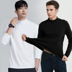 남자 가을 겨울 스판 반목티