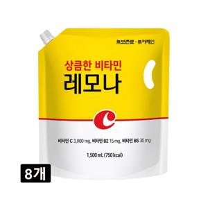 레모나 에이드 1.5L 비타민 파우치음료 8개