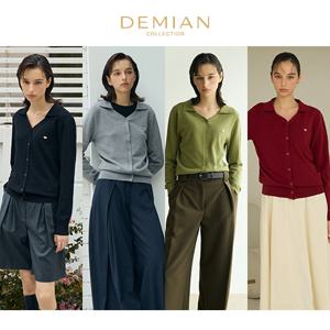 [데미안(DEMIAN)] 26FW 르네 소프톤 클래식 가디건 4종(오픈카라)