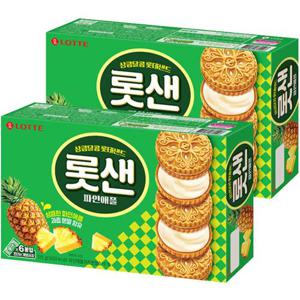 롯데웰푸드 롯데샌드 파인애플 315g x 2개