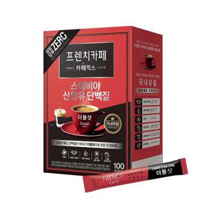 프렌치카페 카페믹스 스테비아 산양유 단백질 더블샷 100T