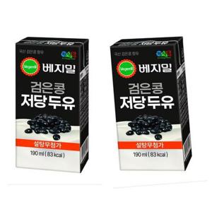 베지밀 검은콩 저당 두유 190ml x24개