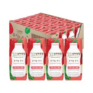 상하목장 유기농주스 사과딸기케일 125ml 24팩