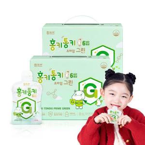 [함소아]홍키통키 프라임 그린 30포 2박스 (2개월분) / 5세~7세/ 어린이 홍삼음료