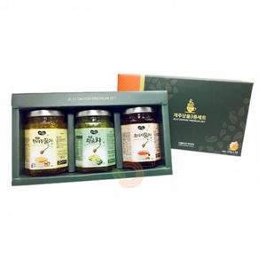 [제주담움] 과실차 3종 선물세트(한라봉차/청귤/오미자) (각250g)