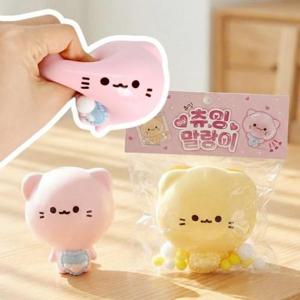고양이 츄잉츄잉 말랑이 1개 동물 촉감놀이 주물럭