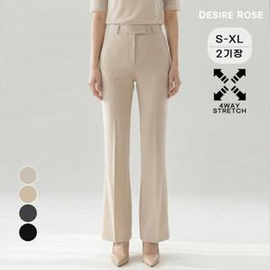 키작녀 부츠컷 정장바지 여자슬랙스 스판팬츠 - 4color