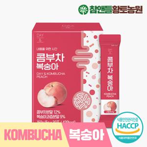 [참앤들]데이앤 콤부차 복숭아 비타민 유산균 분말스틱 30포 1박스