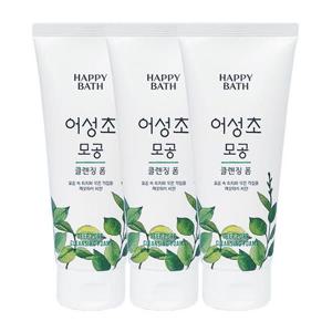 해피바스 어성초 모공 클렌징폼 200g x3