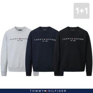 1+1 [남녀공용] 타미힐피거 자수로고 스웻셔츠 F