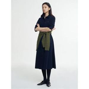 코듀로이 셔츠 원피스  네이비  BF5971C03R