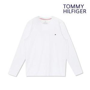 타미힐피거 긴팔티셔츠 스몰로고 화이트 09T3118-100