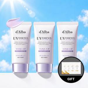 [대용량세트/3개] 퍼플 톤업 50ml(3개)+스칼프 샴푸 9ml 2매+오일 세럼 바디클렌저 7ml 2매 증정