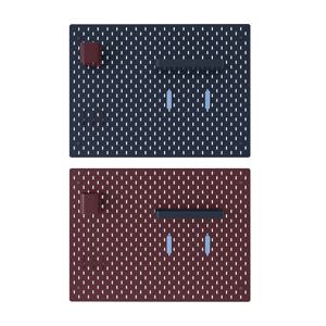 스코디스 페그보드세트 타공판 다크그레이블루/다크라일락레드 76x56cm
