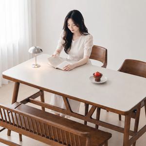 로만 세라믹 원목 4인용 식탁 1600