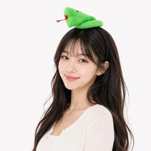 뱀 머리띠 헤어밴드 놀이동산 생일 파티 용품 주인공 소품 연극 분장 스네이크 행사 축제