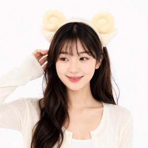 양 머리띠 헤어밴드 놀이동산 생일 파티 용품 주인공 역할놀이 연극 분장 축제 행사 2번