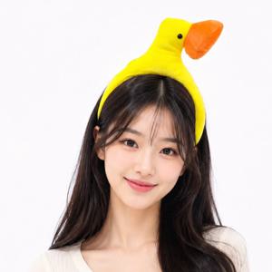 오리머리띠(옐로우)