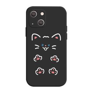 귀욤 냥이 발바닥 블랙 젤리 실리콘 풀커버 휴대폰 케이스