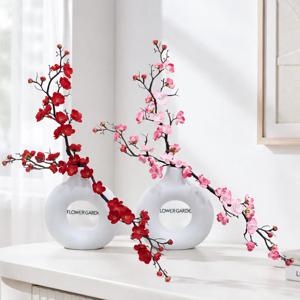 매화꽃 가지 조화 화병 set 44x54cm 2colors 인테리어 꽃 테이블 장식