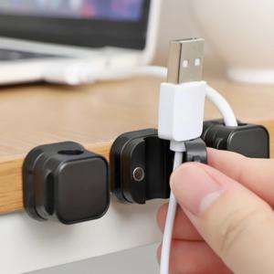 케이블 선 정리 타이 마그네틱 홀더 클립 컴퓨터 랜선 usb 부착형 홀더 3P