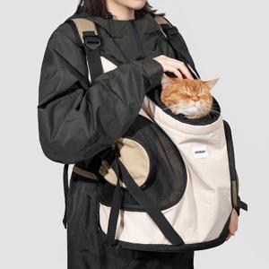 캔버스 쏘옥 캥거루가방 강아지 고양이 이동가방 산책가방 프론트백 앞가방