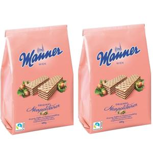 [해외] 마너 웨하스 오리지널 헤이즐넛맛 400g x 2개