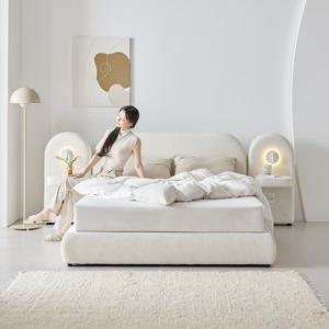 데이지 타이보 갤럭시 원단 패브릭 2서랍 수납 호텔식 침대 SS Q K LK
