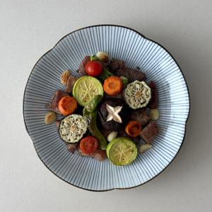 하나토쿠사 특대접시 MADE IN JAPAN
