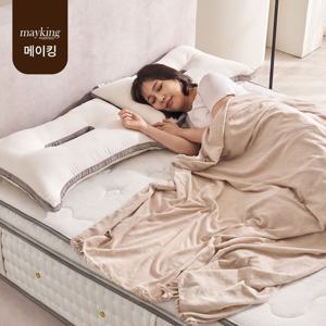 SK500 듀오 프리미엄 딥슬립 매트리스 미디움하드 천연양모 2포켓 필로우탑 메트리스