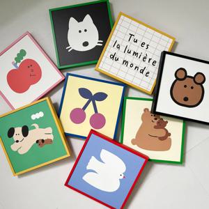미니 포스터액자 20x20cm 알루미늄프레임 컬러 인테리어소품