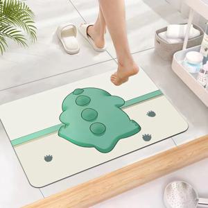 공룡 뒷모습 규조토 발매트 one size