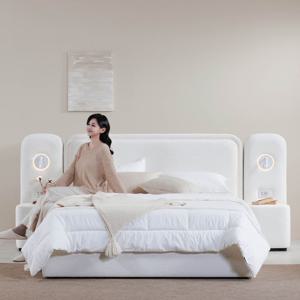 소원 LED 갤럭시 패브릭 호텔 침대 프레임 2size SS/Q