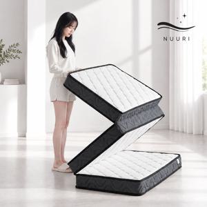 던 3단 접이식 독립스프링 롤팩 원룸 거실 손님용 토퍼 매트리스 13cm  S/SS/Q