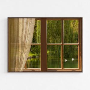 빈티지 감성 창문 풍경 인테리어 포스터 액자 벽꾸미기 serene vista