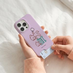 아이폰 18프로 아이폰 17프로 쿄니스튜디오 쇼핑하는강아지 언더카드 케이스