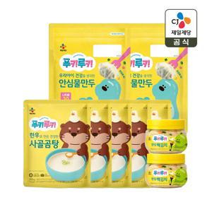 푸키루키 물만두 504g x2개+한우 사골곰탕 300g x5개+백김치 270g x2개