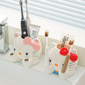 [해외] 북유럽 모던 오브제 세라믹 칫솔꽂이 화장실 치약 면도기 거치대 2colors